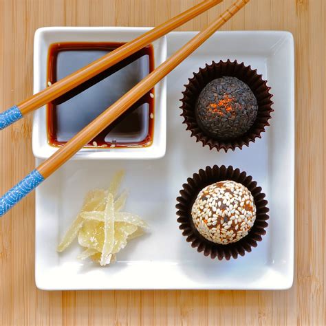 JULES FOOD...: Shichimi Togarashi Truffles with Toasted Sesame Seeds and Soy Sauce