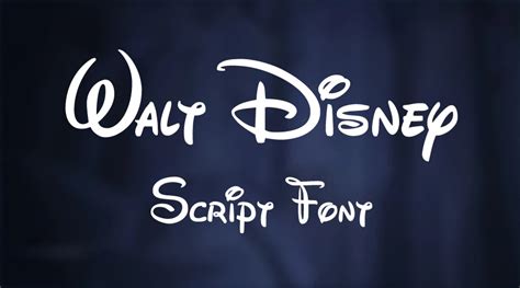 Walt Disney Signature Font