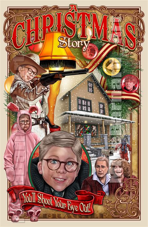 A Christmas Story 11x17 Art Print by Michael Barnard Signed | Etsy