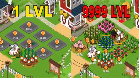 LVL 1 to LVL 9999 - Idle Farming Empire | Max Level - YouTube