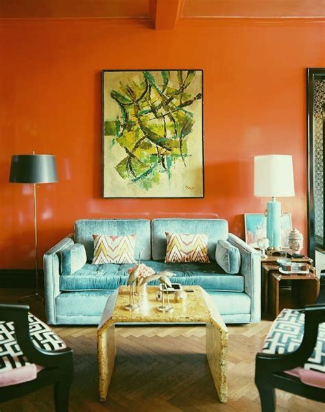 20 Fabulous Shades Of Orange Paint and Furnishings | Living room orange, Orange rooms, Lacquered ...