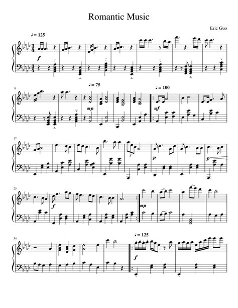 Romantic Music Sheet music for Piano (Solo) | Musescore.com