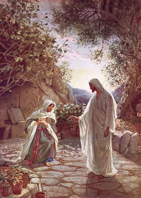 Jesus Revealing Himself To Mary Magdalene Painting by William Brassey Hole