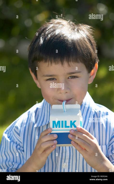 Milk carton child hi-res stock photography and images - Alamy