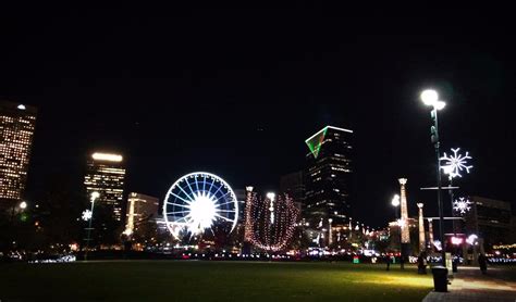 Centennial Park Atlanta with Skyview at night 1 - 2TravelDads