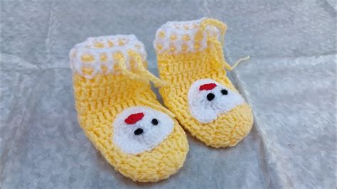 Crochet Baby Socks # Size 3 to 6 month # Easy Tutorial - YouTube