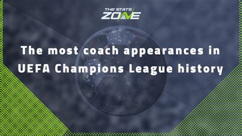 The most coach appearances in UEFA Champions League history - The Stats Zone