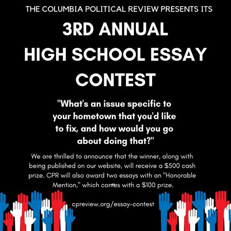 2019 High School Essay Contest — COLUMBIA POLITICAL REVIEW