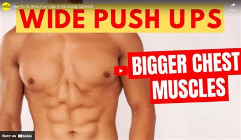 Wide Push Up | How to do a Wide Grip Push Up | Gymless