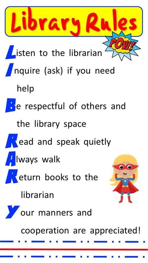 2 School Library Quotes, Classroom Library Rules, Library Rules Poster ...