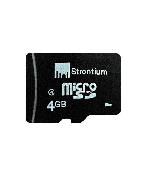 Strontium 4GB Micro SD Card (Class6) - Memory Cards Online at Low Prices | Snapdeal India