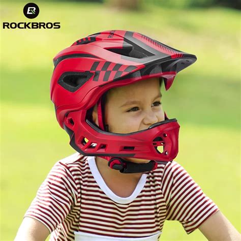 RockBros 2 In 1 Full Face Children Bicycle Helmets Mtb Adjustable ...