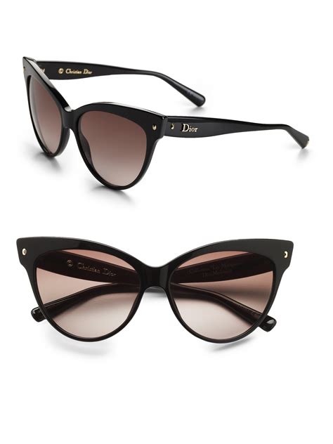 Dior Cat's-eye Sunglasses in Brown | Lyst