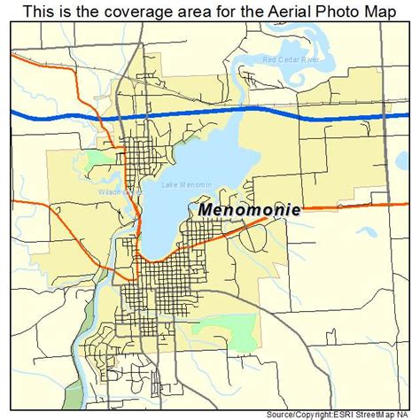 Aerial Photography Map of Menomonie, WI Wisconsin