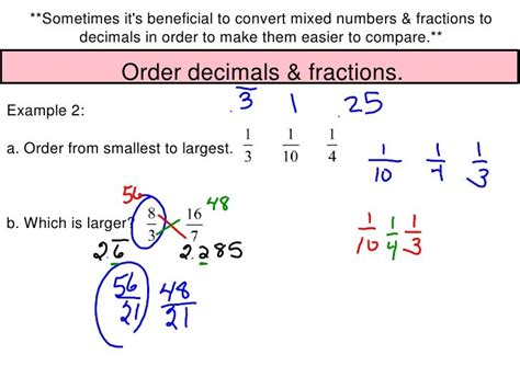 1 7 decimals for mixed numbers cont