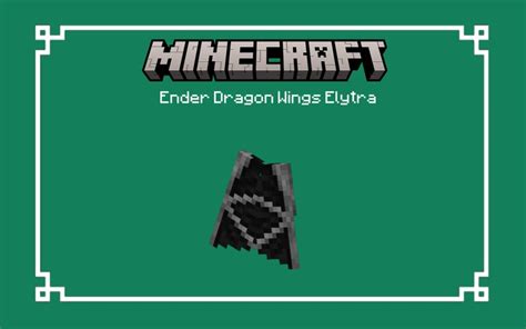 Ender Dragon Wings - Elytra | Bedrock Port Minecraft Texture Pack