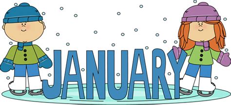 January Clip Art - January Images - Month of January Clip Art