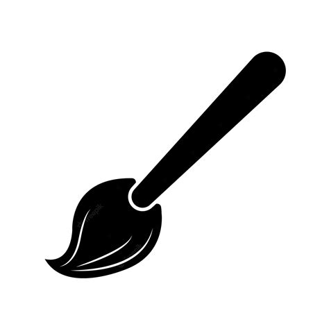 Premium Vector | Paintbrush icon logo vector design template