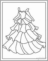 Fancy dress coloring Page Design Template Canvas Prints For The Wall  sketch template