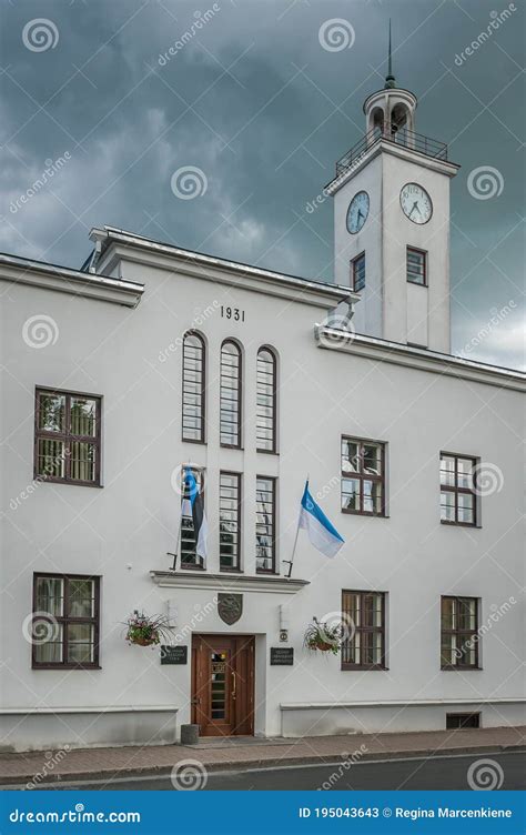 Viljandi Town Hall. Viljandi City Government. Editorial Stock Photo - Image of view, landscape ...