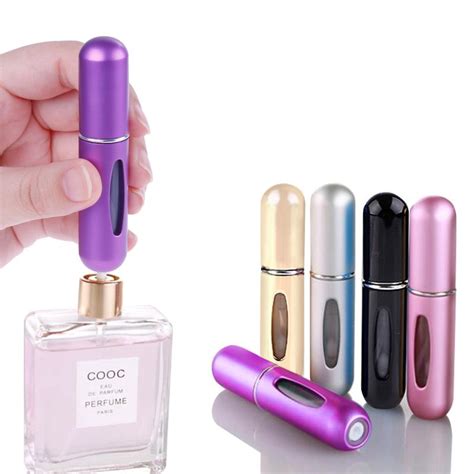 2020 5ml Portable Mini Refillable Perfume Bottle With Spray Scent Pump Empty Cosmetic Containers ...