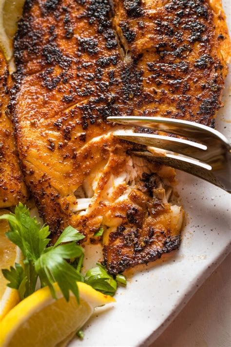 Blackened Tilapia (in only 12 minutes!) - Nourish and Fete