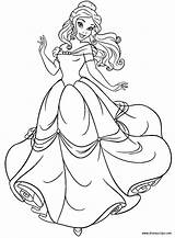Belle coloring Page  Pages Princess sketch template