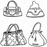Coach Purse Coloring Pages Sketch Page sketch template