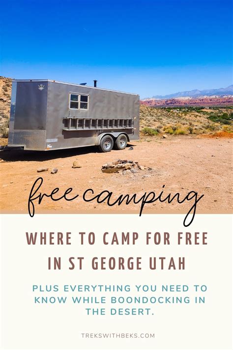 The Best Free Camping in St George, Utah in 2023 | West coast travel ...