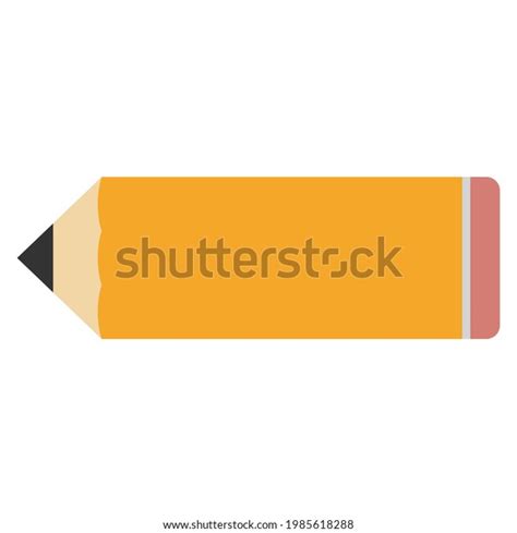 Big Wooden Pencil Rubber Eraser Theme Stock Vector (Royalty Free ...