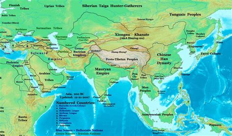 Map of 200 BCE, Note Asia and the early Xiongnu state and its neighbors ...