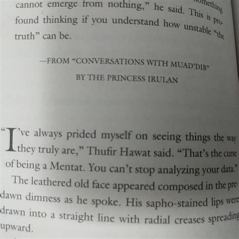 This is a quote from Hawat which details the exact situation that Paul is suffering from : r/dune