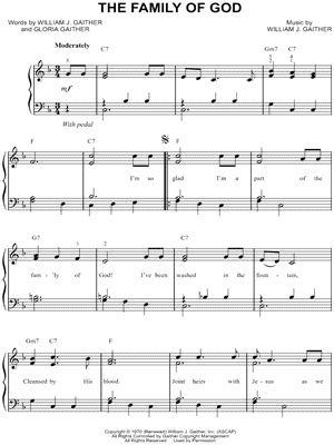 "The Family of God" Sheet Music - 5 Arrangements Available Instantly ...