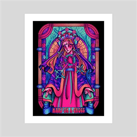 Mary On A Cross, an art print by Retrograve - INPRNT