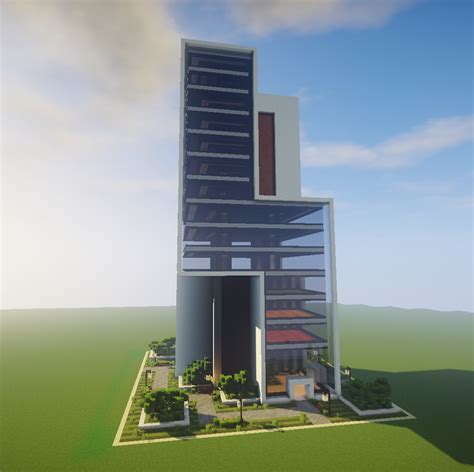 Two simple modern skyscrapers Minecraft Map