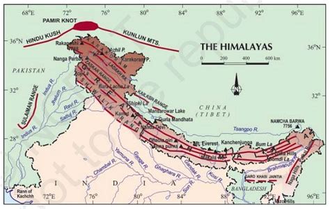 India Map Himalayan Mountains The accessible trekking in ladakh the ...