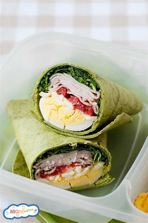 Quick & Easy Turkey Club Wrap Recipe | MOMables School Lunches