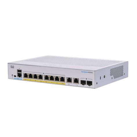 Cisco 8 Port L3 Gigabit Managed PoE+ 67W Switch CBS350-8P-2G UK at best ...