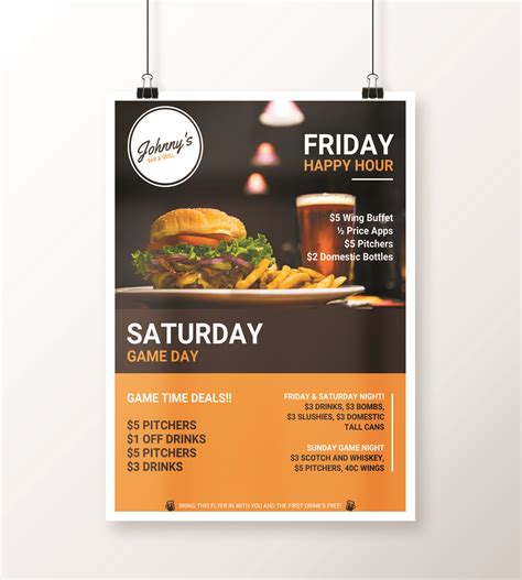 Creative Bar & Restaurant Event Flyer Idea - Venngage Flyer Examples