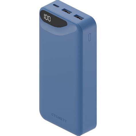 Cygnett ChargeUp Boost Gen3 20K Power Bank (Blue) - JB Hi-Fi