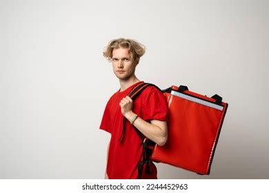 Courier Delivers Groceries Home Delivery Man Stock Photo 2244452963 ...