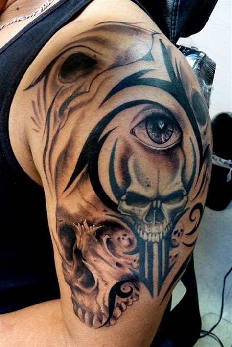 25 Cool Tribal Skull Tattoos