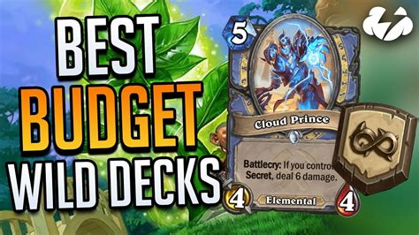 BEST BUDGET WILD DECKS | Tempo Strategy Hearthstone [Ashes of Outland ...