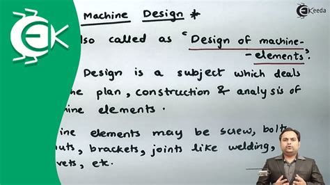 Definition of Machine Design - Introduction to Design of Machine - Design of Machine - YouTube