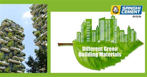 Different Green Building materials