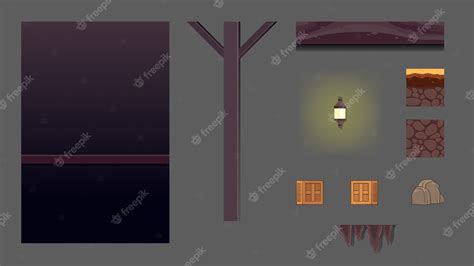 Premium Vector | Haunted Dungeon Game Background