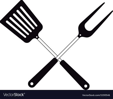 Bbq cooking utensils Royalty Free Vector Image