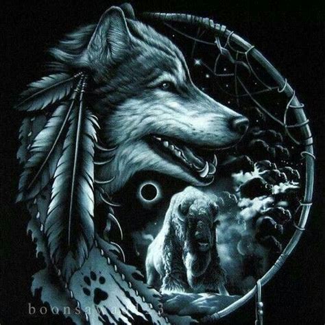 Beautiful | Wolf tattoos, Native american wolf, Wolf dreamcatcher