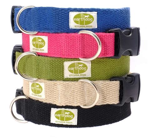 Solid Hemp Adjustable Collars | Eco Friendly Dog Collars