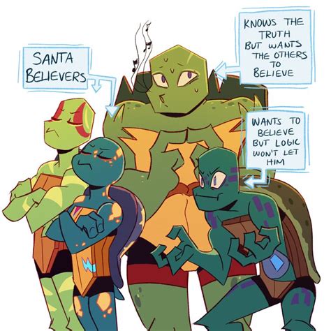 Welcome to my world — *quietly hums “Kidnap the Sandy Claws” as... | Tortugas ninjas, Tortugas ...